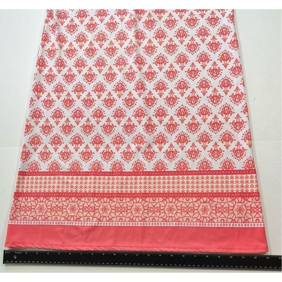 Cabana Life X Talbots Lace Up Swim Dress Coral Sleeveless Size Medium UPF 50+ - Picture 6 of 6